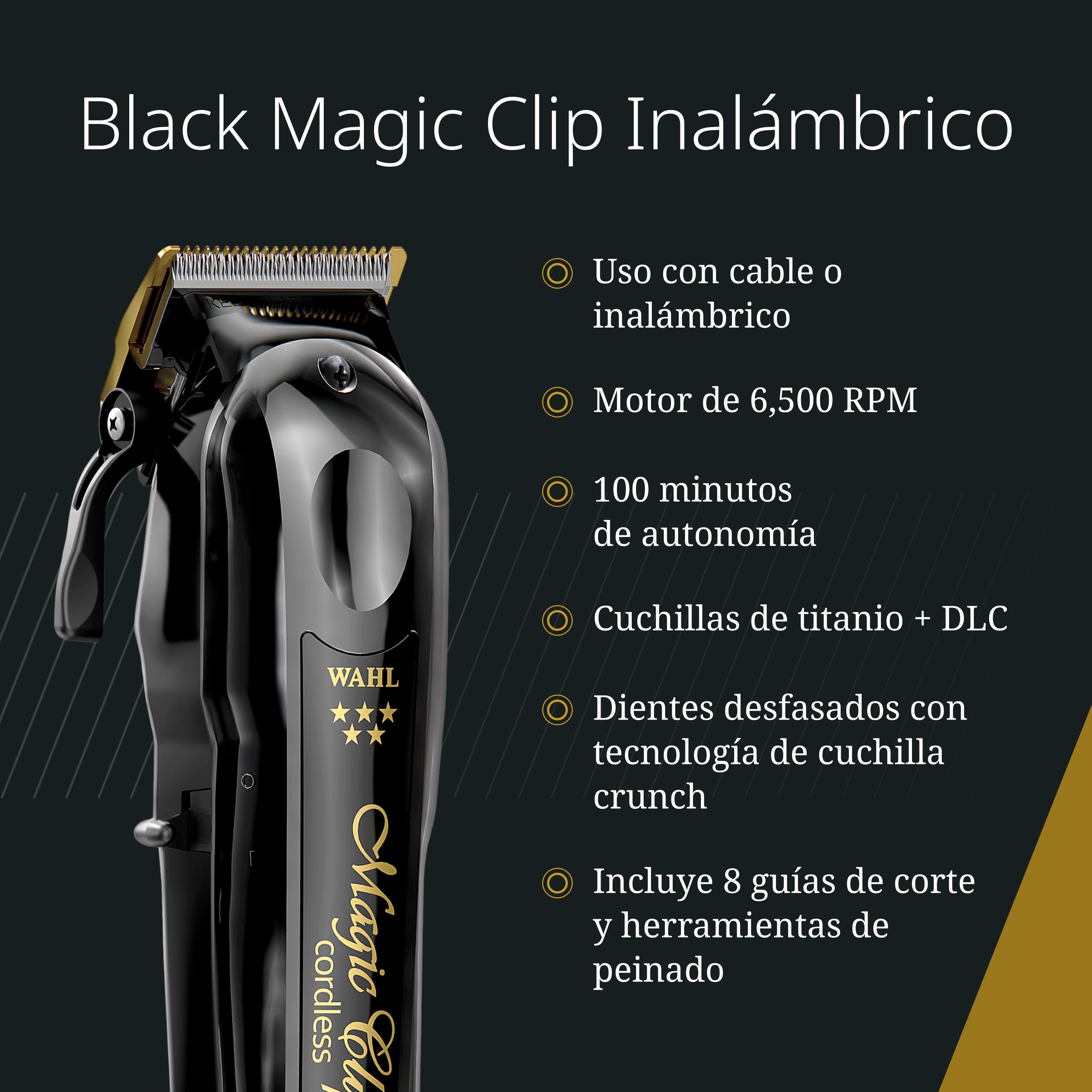 Wahl, Máquina de Cortar Pelo para un Difuminado Adecuado, Negro