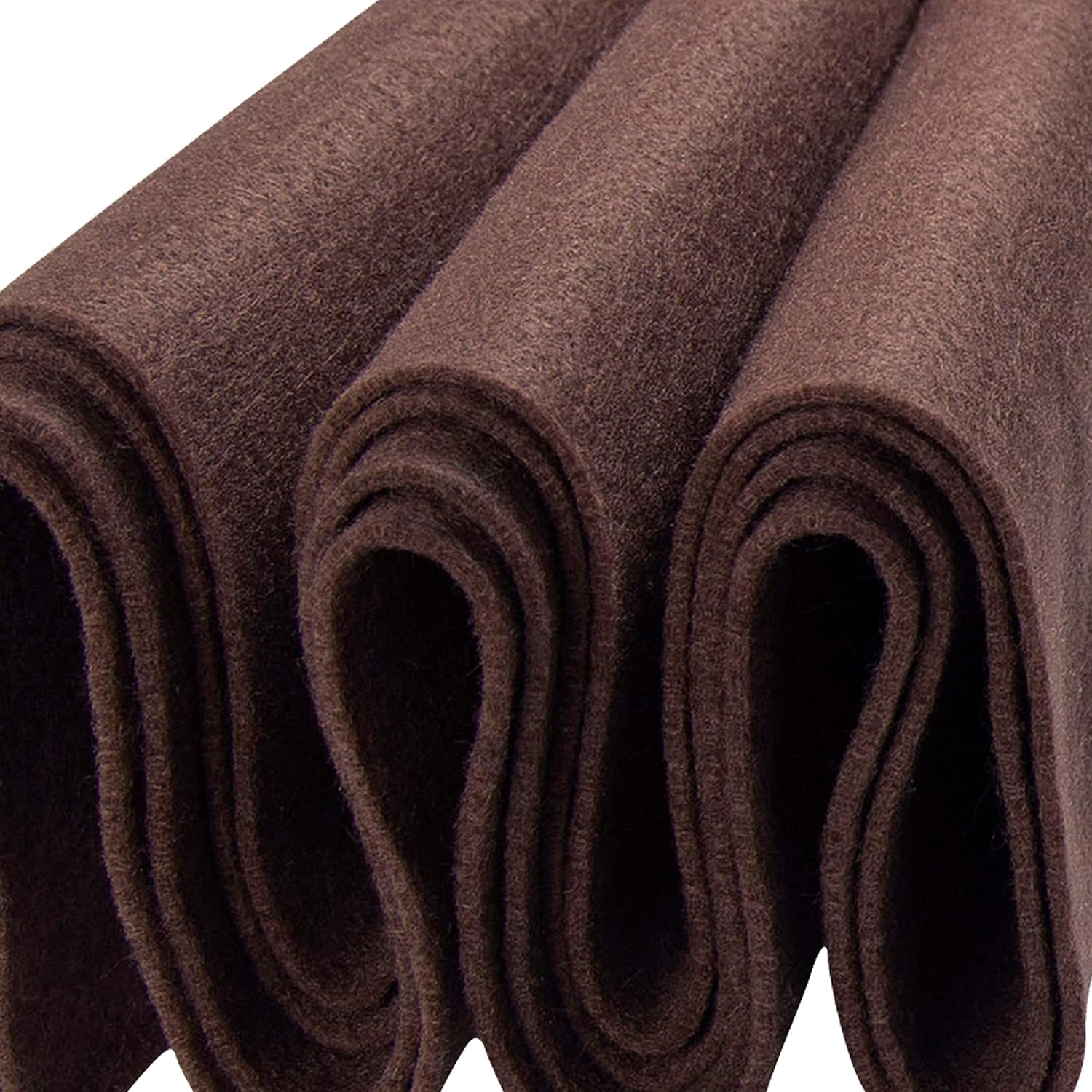 Felt Fabric | 72 inches Wide & 1.6mm Thick Light Brown Fabric | Non-Stiff, Soft Fabric Material | Felt Fabric by The Yard | Soft Felt Roll for Crafts, Sewing and Padding, | 5 Yards Fabric Light Brown