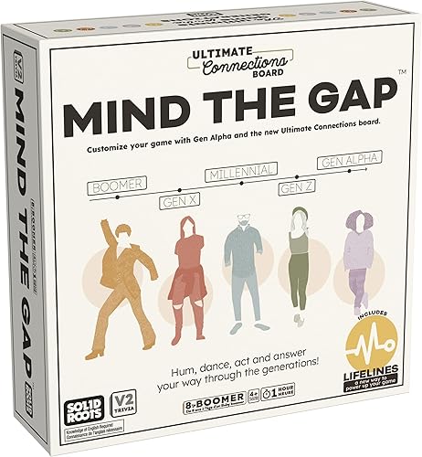 Miniatura 7 de Spin Master Games, SolidRoots Mind The Gap Ultimate Connections, exclusivo de Tienda, Trivia para generaciones, incluyendo Gen Alpha, noche de