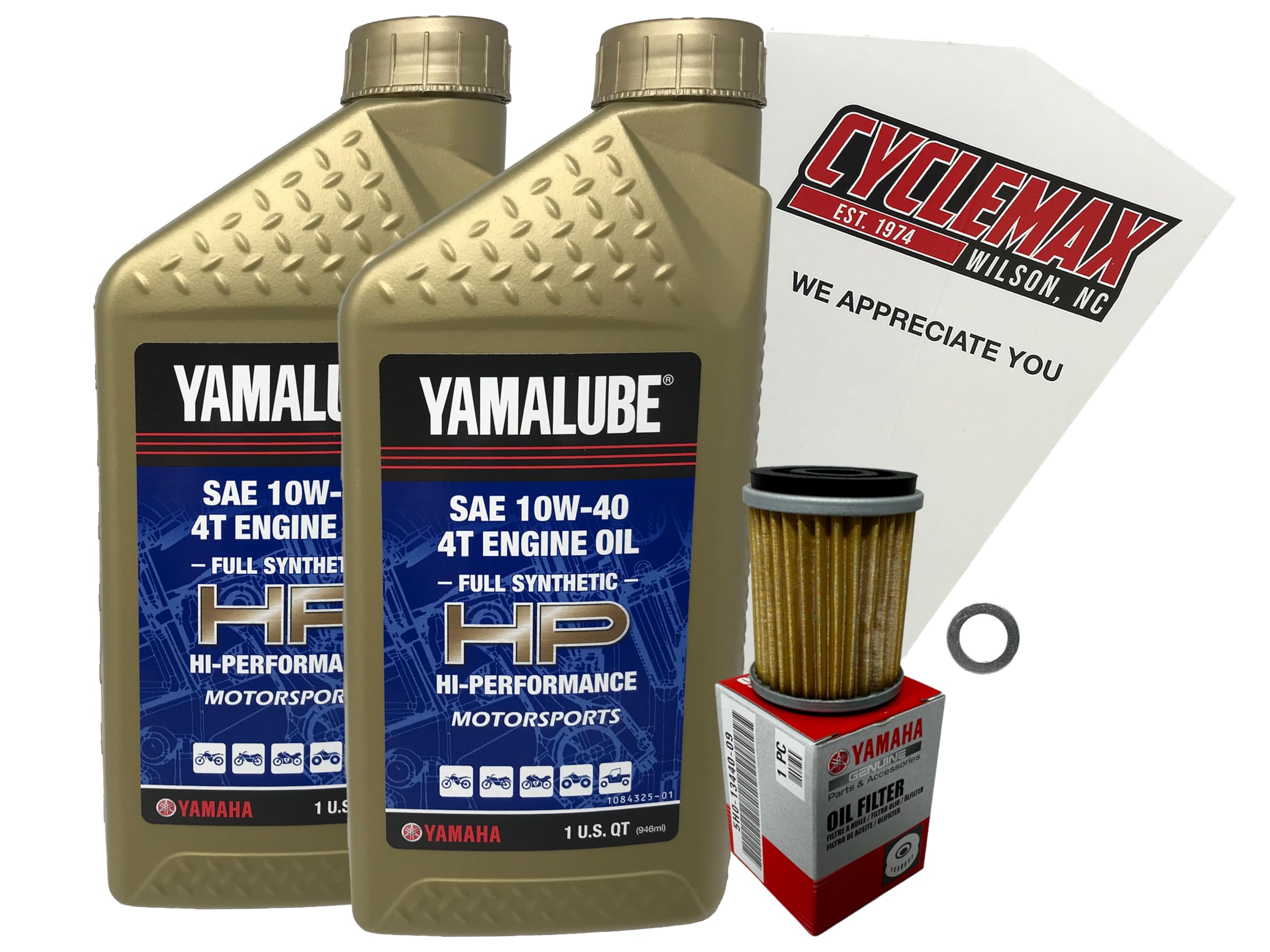 Amazon.com: Cyclemax Full-Synthetic Yamalube Oil Change Kit