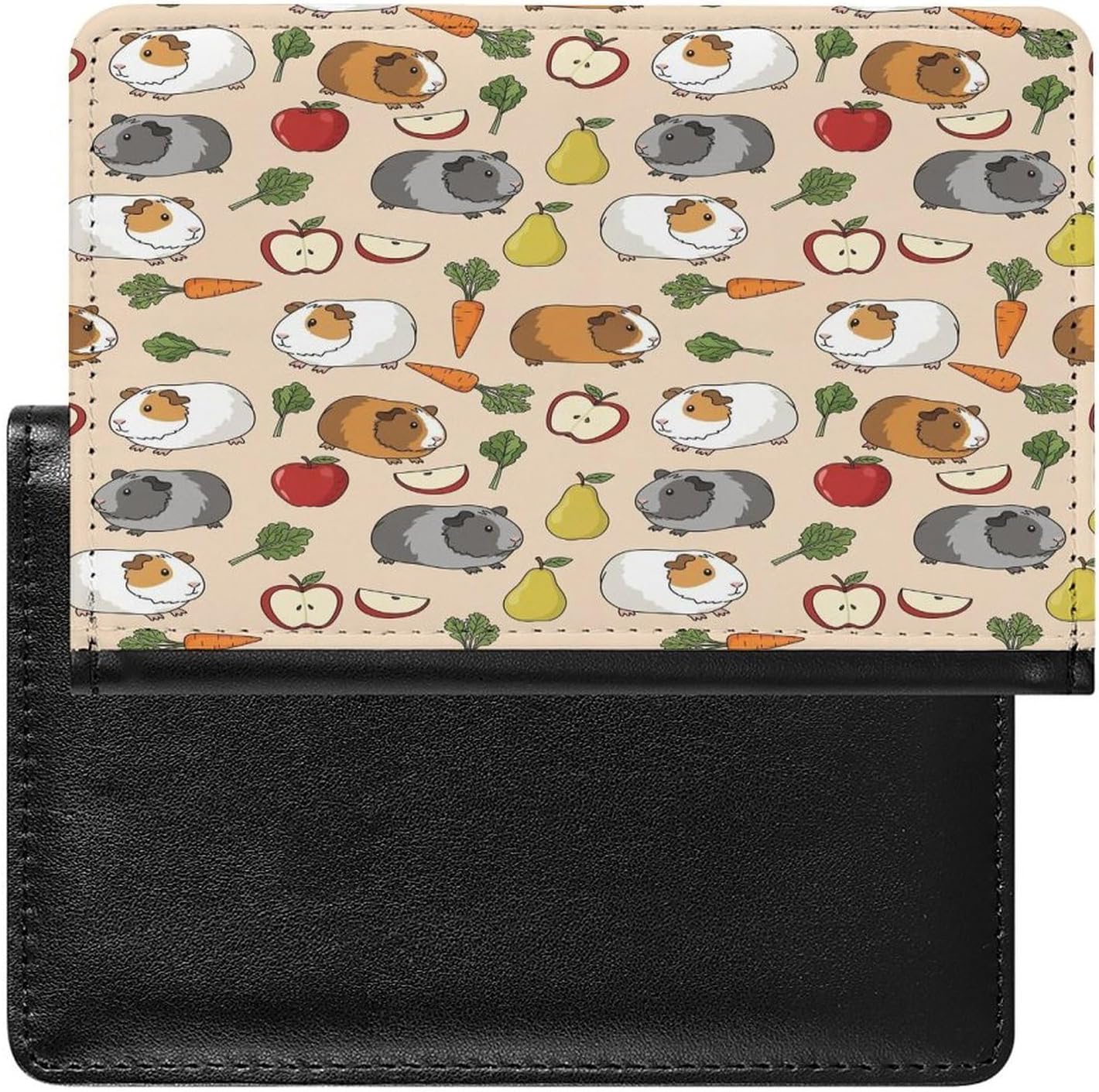 Travel Vegetable Food Guinea Pigs Wallet Passport Holder for Unisex
