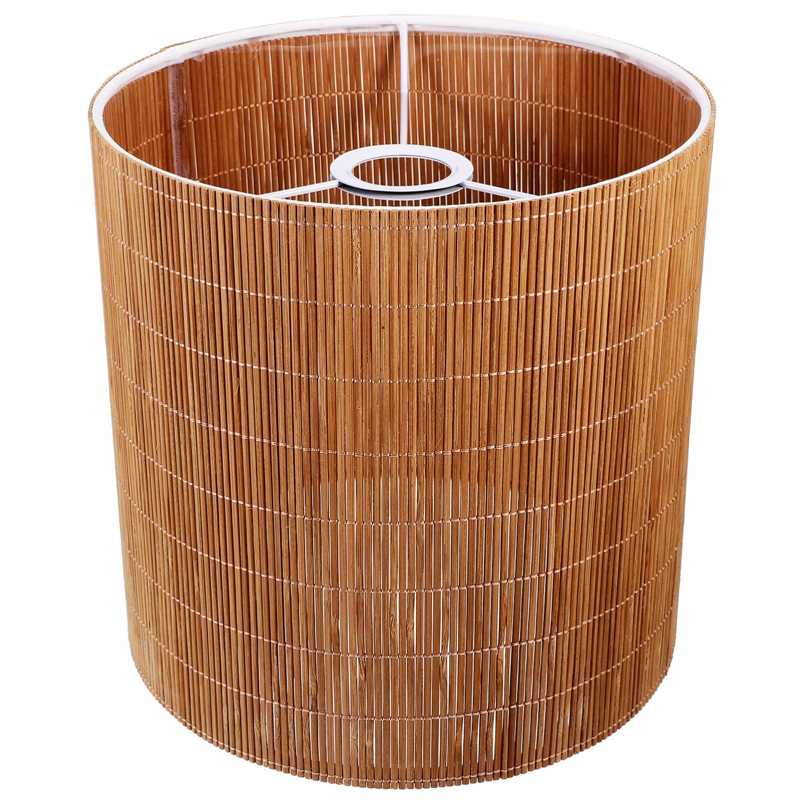 Photo 1 of Angoily Rattan Lamp Shade Floor Lampshade Rustic Lamp Cover Chandelier Lampshade Replacement Light Covers for Table Lamp Floor Light As Shown1