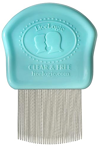 Miniatura 5 de LiceLogic Peine eliminador de piojos y liendres, eficaz contra piojos, grado profesional, dientes de acero inoxidable, mango de agarre