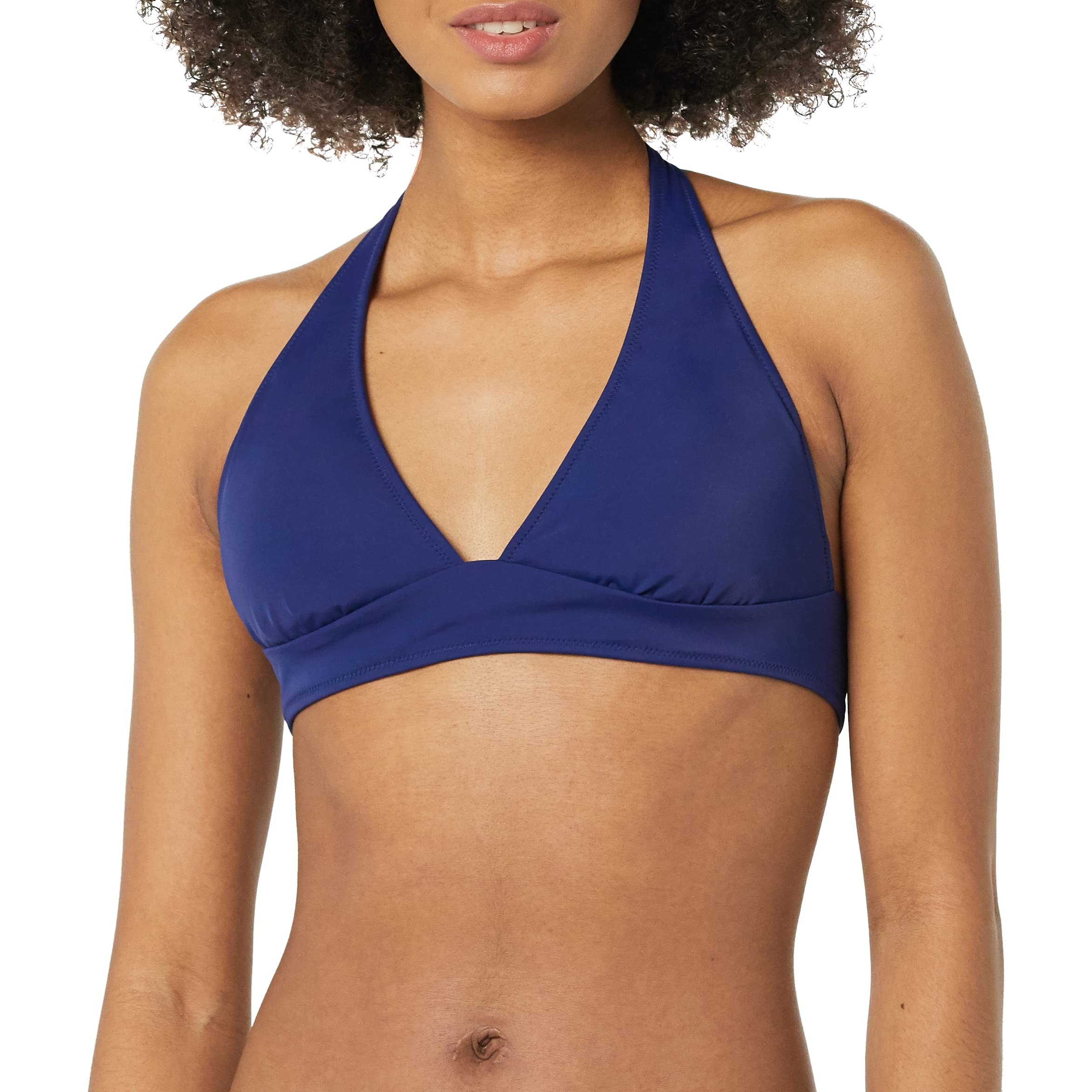 Amazon EssentialsWomen's Light-Support Tie Halter Bikini Swimsuit Top (Available in Plus Size)