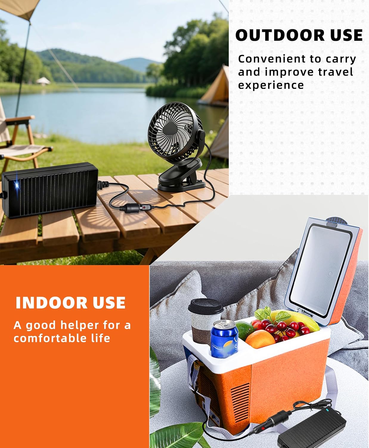 110V to 12V Converter, 15A 180W Ac to Dc Adapter, 12 Volt Cigarette Lighter Adapter to Wall Plug for Car Refrigerator, Tire Inflator, Vacuum Cleaner, Iceless Cooler, Air Pump (Upgraded)