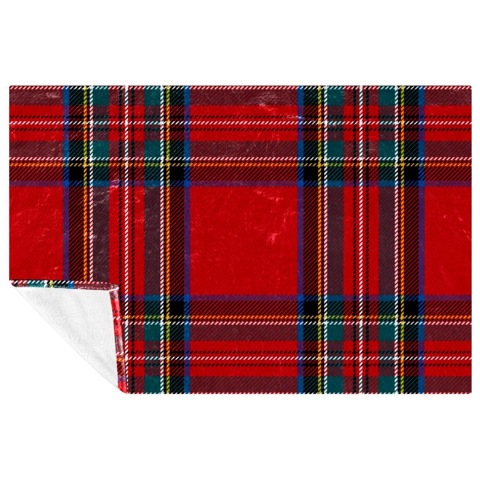 Couverture de Noël rouge pour camping et pique-nique en famille au grand air