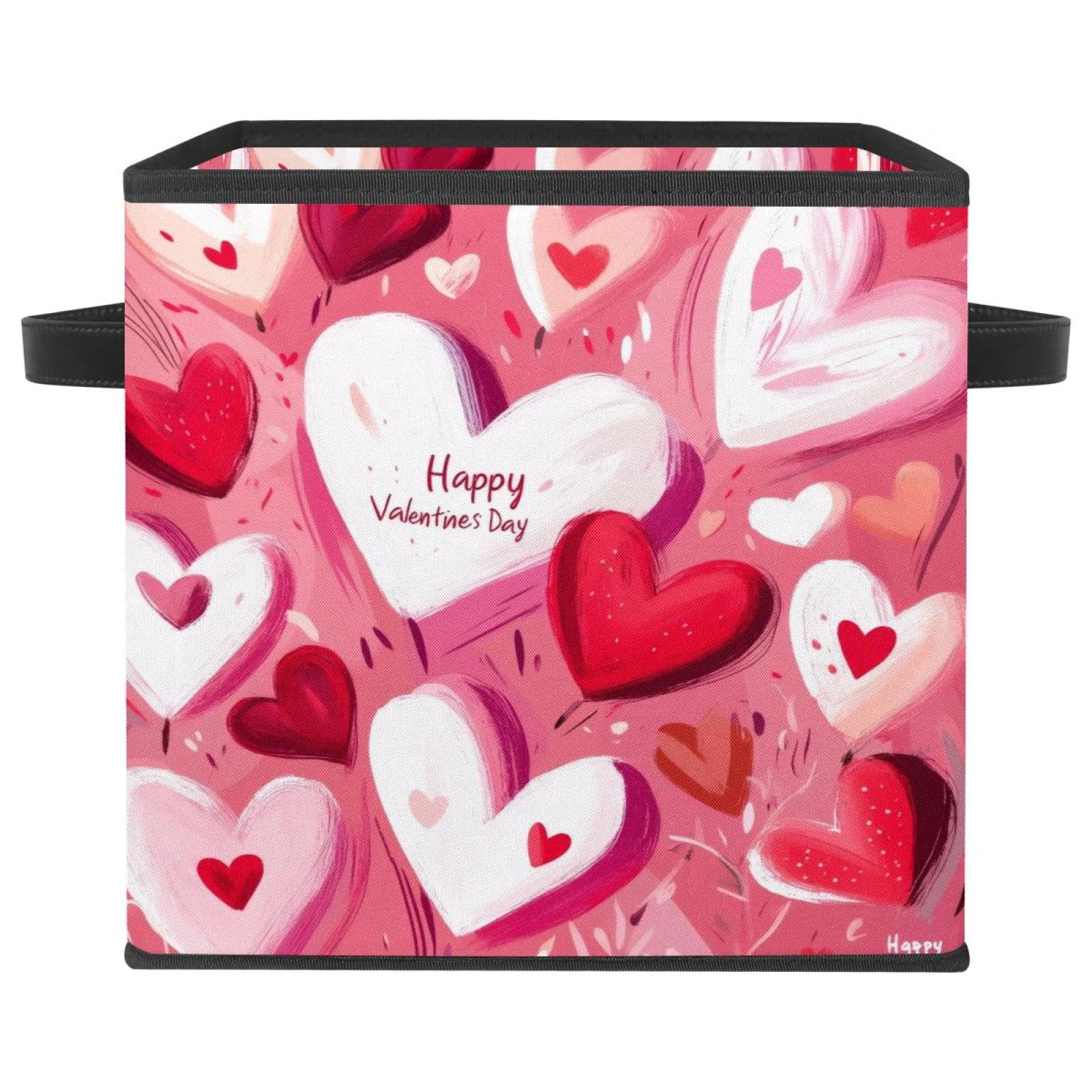 Boîte de rangement rose Love Saint-Valentin pour organiser avec amour
