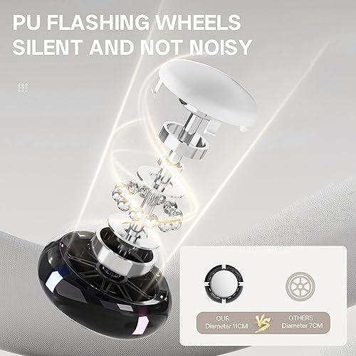 Miniatura 6 de Bluefun Kids Electric Wiggle Car with Pedal, 12V Rechargeable Battery 2-in-1 Ride-On Toy with 2 Motors, Anti-Rollover Design, 360 Degree PU Flashing