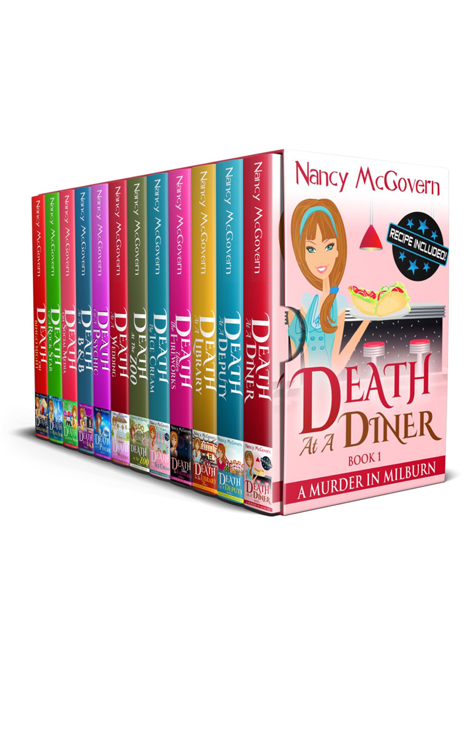 A Murder In Milburn, The Complete Series: 12 Book Box Set With 12 Delicious Recipes