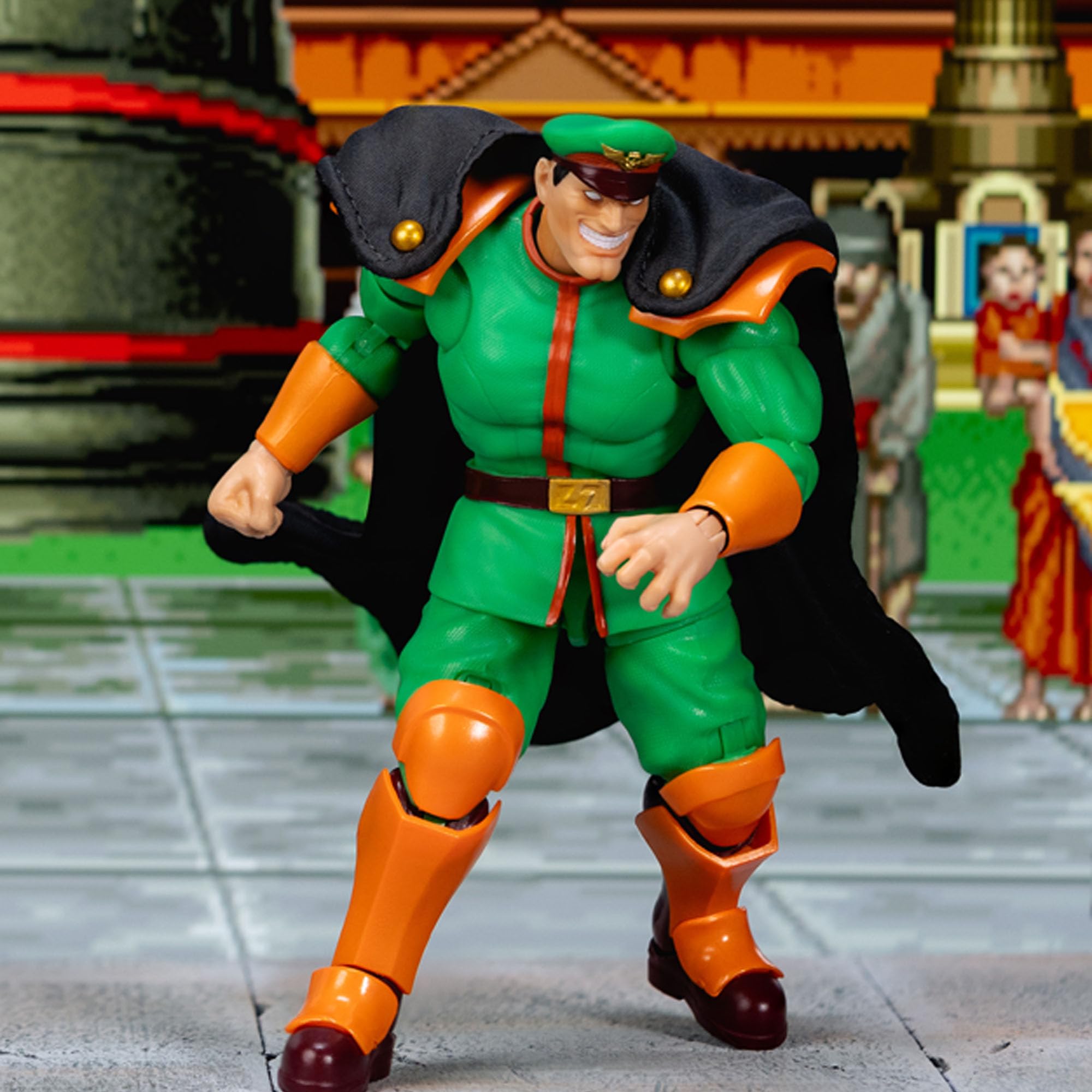Jada Street Fighter II Bison Player 2 Deluxe, Limited Edition Next Level, Maßstab 1:12, 17 cm, austauschbares Zubehör, offizielles Lizenzprodukt (9336691314R00)