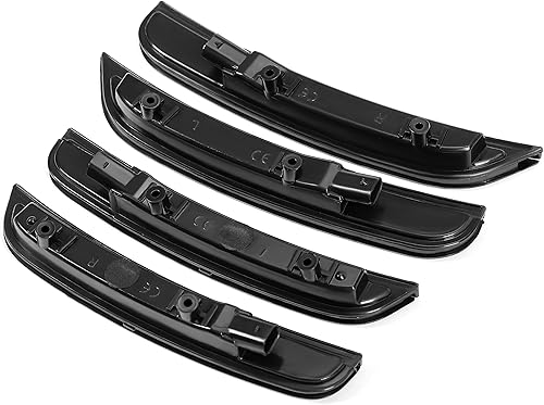 Miniatura 9 de HECASA Luz de marcador lateral compatible con Dodge Charger 2015-2022, reflectores, faros delanteros y traseros, lente ahumada roja y amarilla de