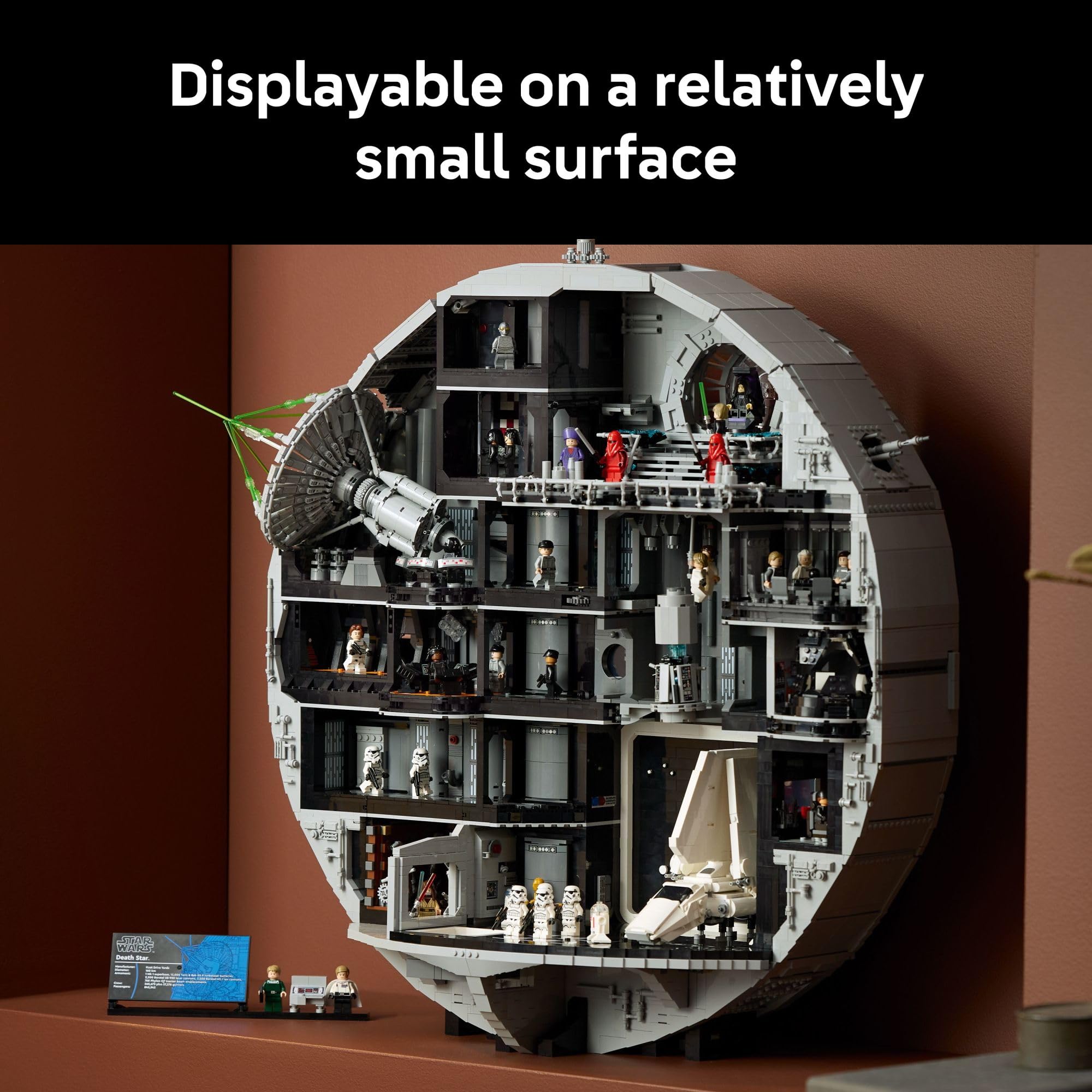 LEGO Star Wars Death Star Building Set for Adults, Ages 18+ - Collectible & Room Decor for Office, Bedroom, or Book Shelf - Fun Activity for Men, Women, & Movie Fans - Gift Idea for Birthdays - 75419