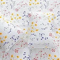 Vista 6 de Great Bay Home Marianne Collection - Juego de edredón de 3 piezas con fundas de almohada. Colcha reversible con diseño floral. Lavable a máquina.