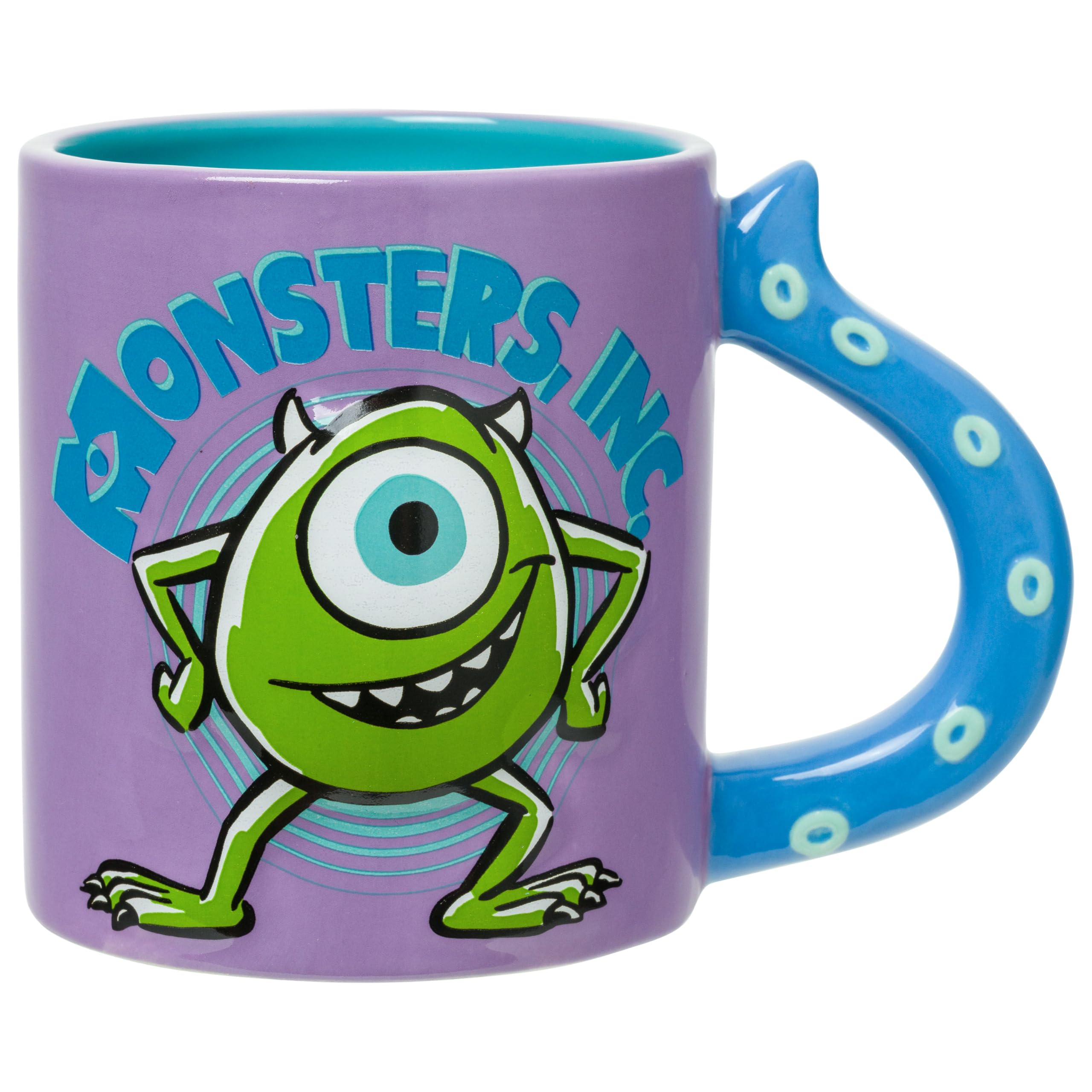 Silver Buffalo Disney Pixar Monsters Inc Mike 3D Sculpted Mug, 20oz
