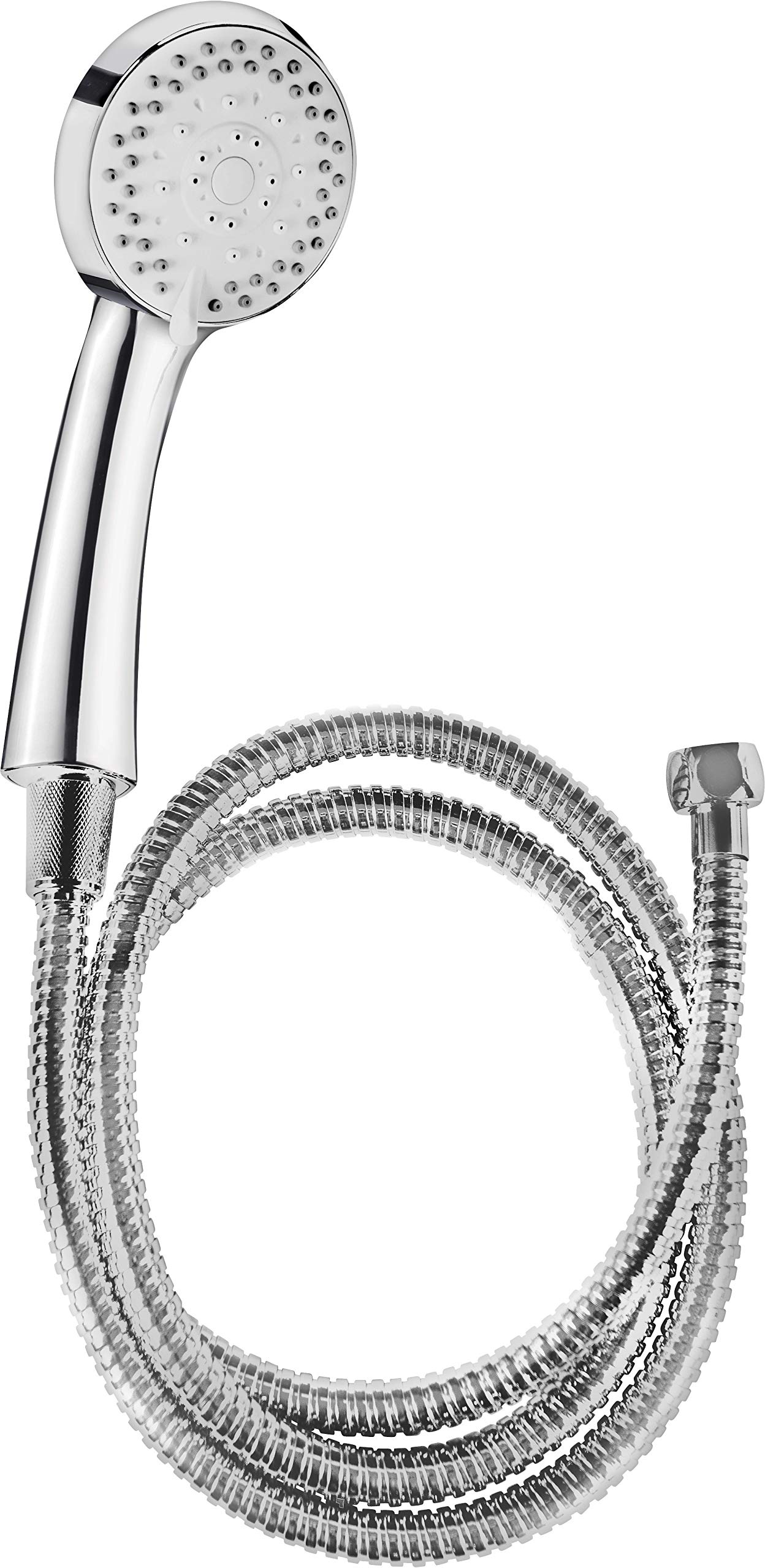 Cornat Fit TECB3431 Set-Hand 85.5 mm-3 Types: Normal, Soft & Massage Jet-Anti-Limescale & Water-Saving Insert-150 cm Hose Head for Shower & Bath, Chrome-Plated