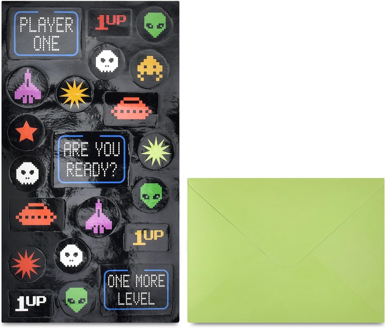 iscream 9" x 12" Clipboard Portfolio with Stationery Notepad, Envelopes and Stickers - Retro Gamer image 3