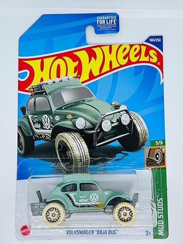 Hot Wheels 2022 - VOLKSWAGENs Baja Bug - Verde Claro - Tacos MUD 5/5