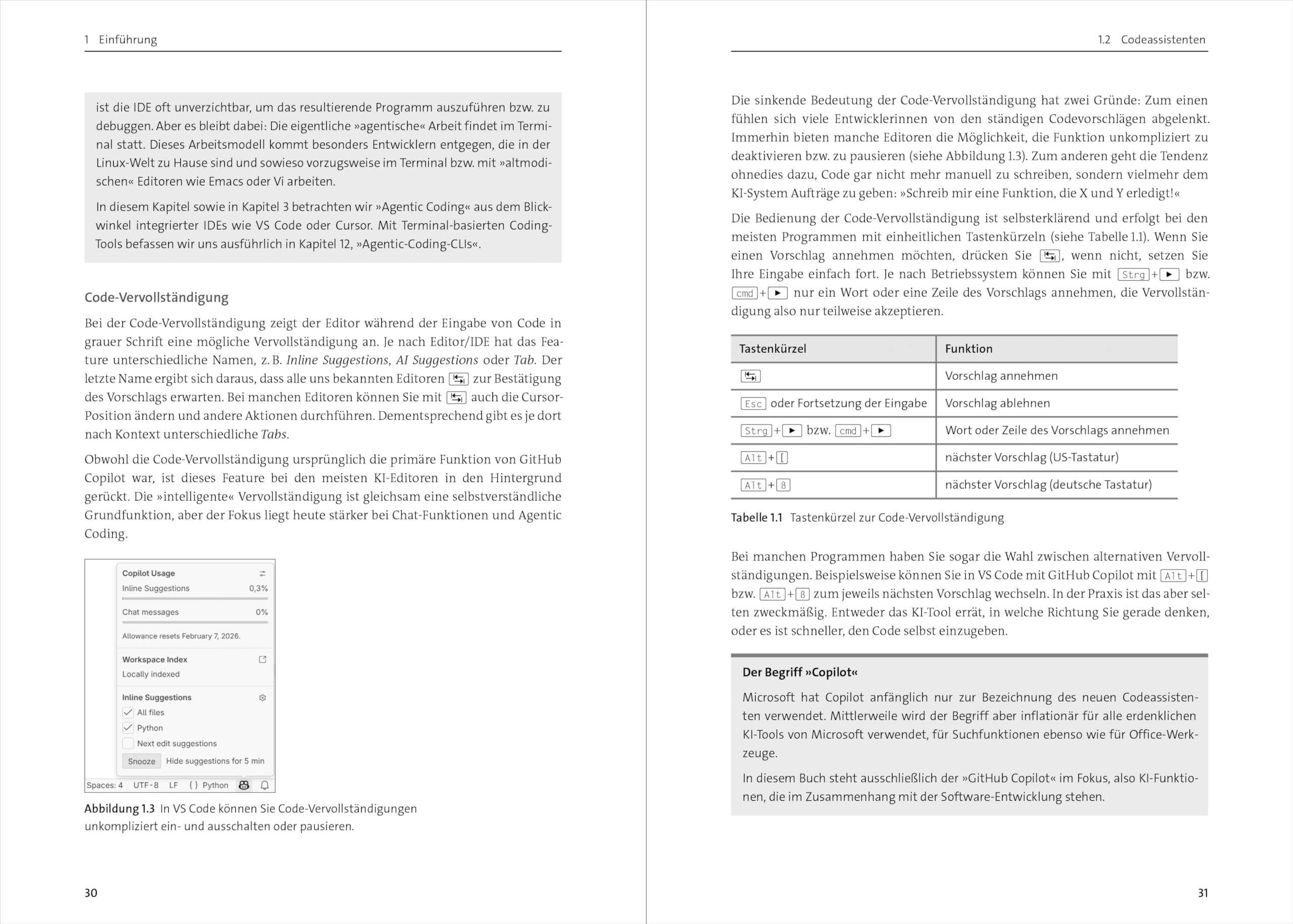 Coding mit KI: Das Praxisbuch für die Softwareentwicklung. Nutzen Sie KI bei IT-Projekten. Prompt Engineering, Agentic Coding und mehr – Ausgabe 2026