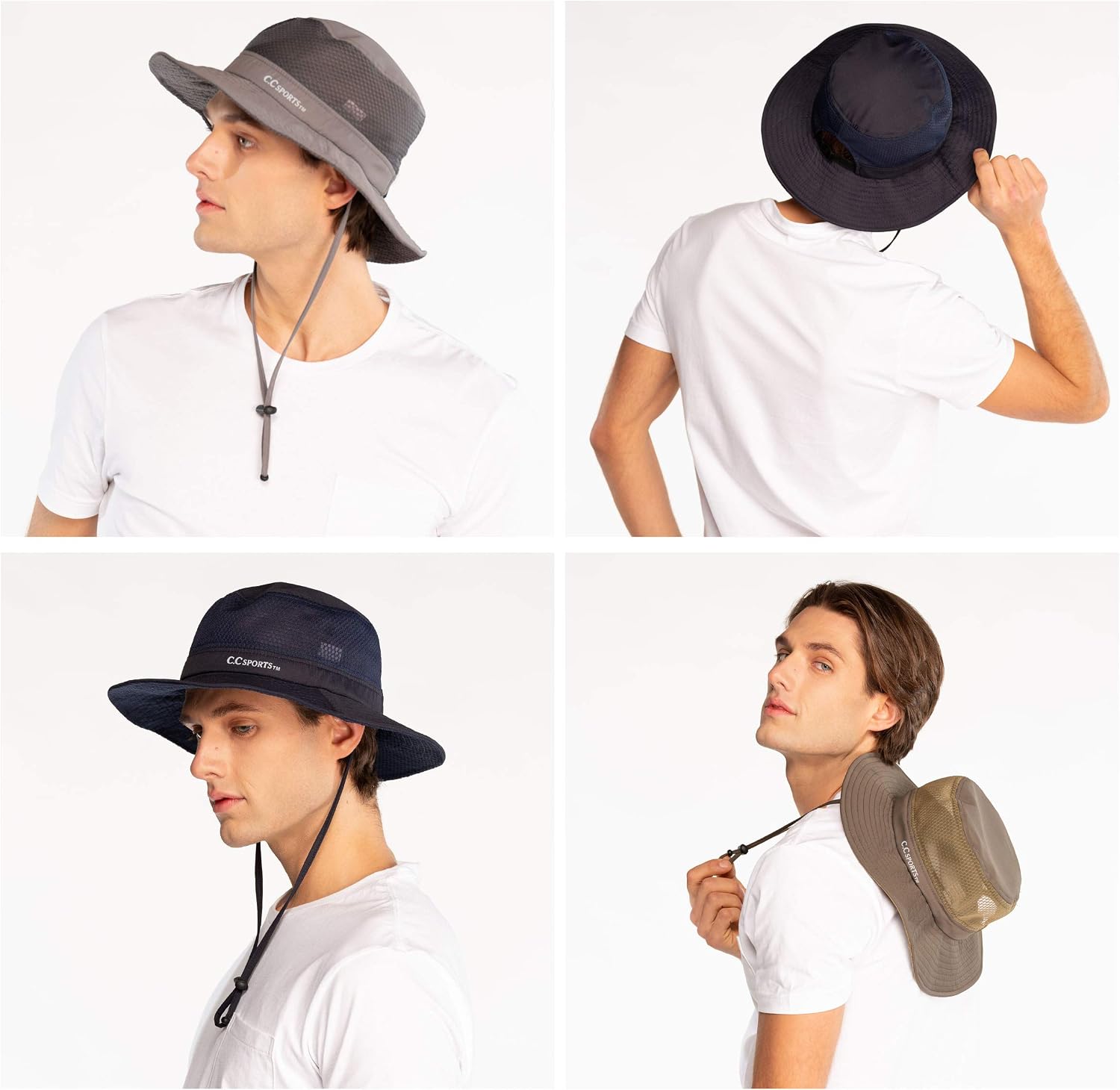 C.C Cotton Bucket Waterproof Reflective Holographic Bucket Hat (BK-773,775,776,777,778,785,925,929,3906,3920,3923,KB-004)