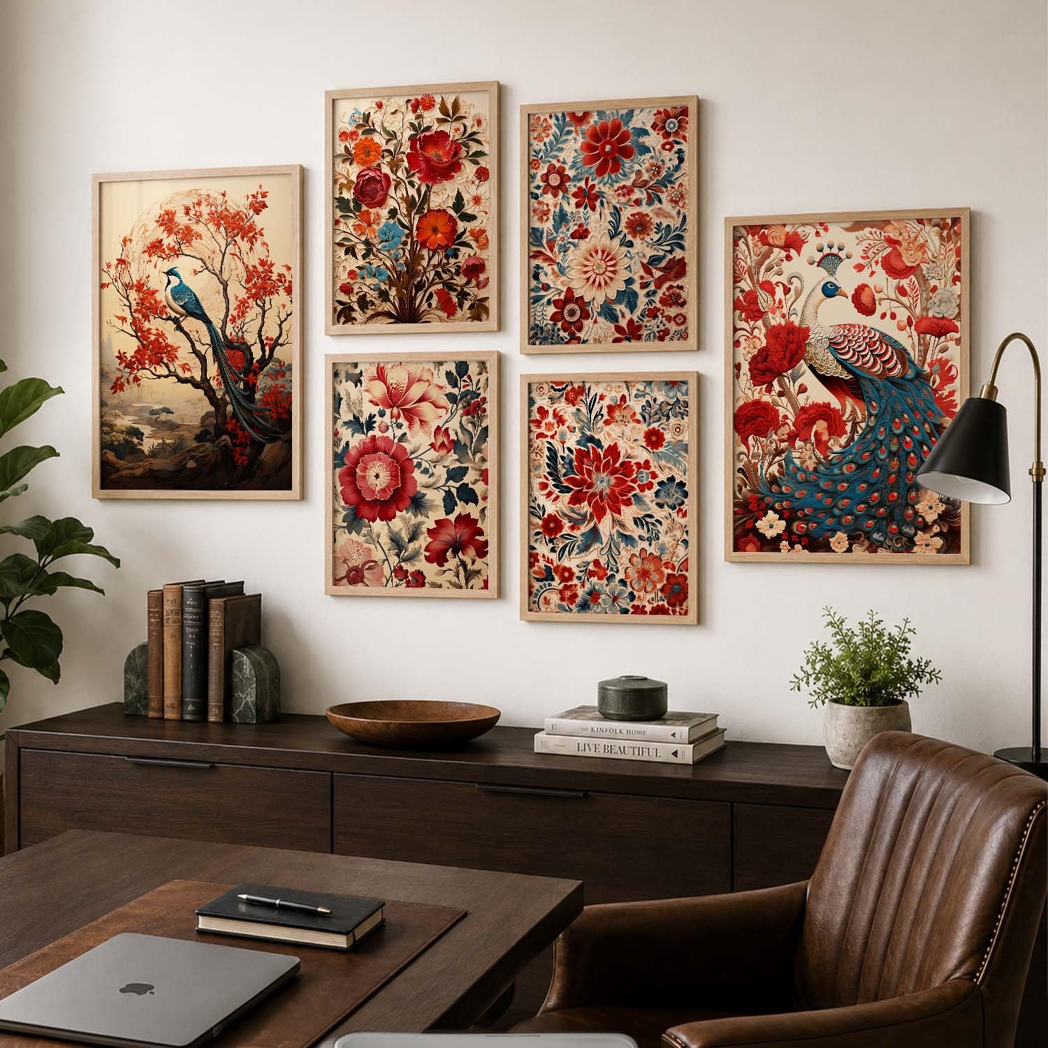 Madhubani Wall Art Paintings - Set of 6 -9