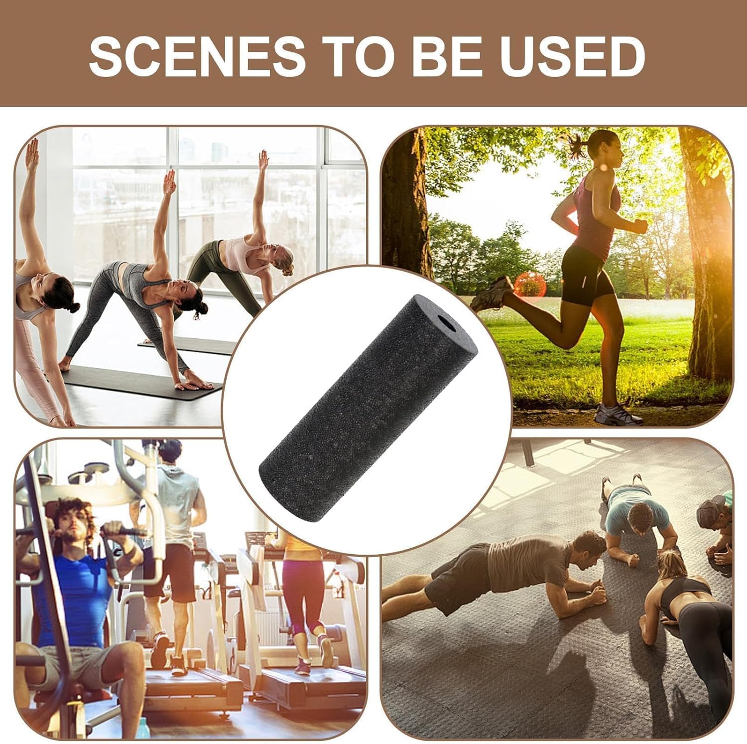 Faszienrolle Klein - Mini Faszienrolle für Füße & Selbstmassage - Effektive Fitness-Rolle für Anfänger & Leistungssportler (Schwarz)