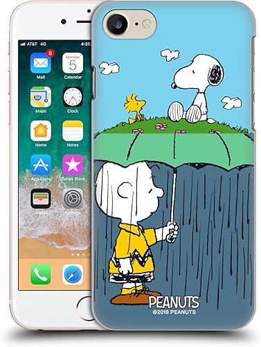 Miniatura 207 de Head Case Designs Carcasa rígida con licencia oficial de Peanuts Snoopy Pirate Halfs and Laughs compatible con Apple iPhone 15 Snoopy Pirata,Charlie