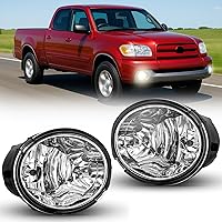 Nilight Fog Lights Assembly for 2001-2007 Toyota Sequoia & 2000-2006 Tundra - 9006 51W Clear Lens, Plug & Play, DOT Compliant