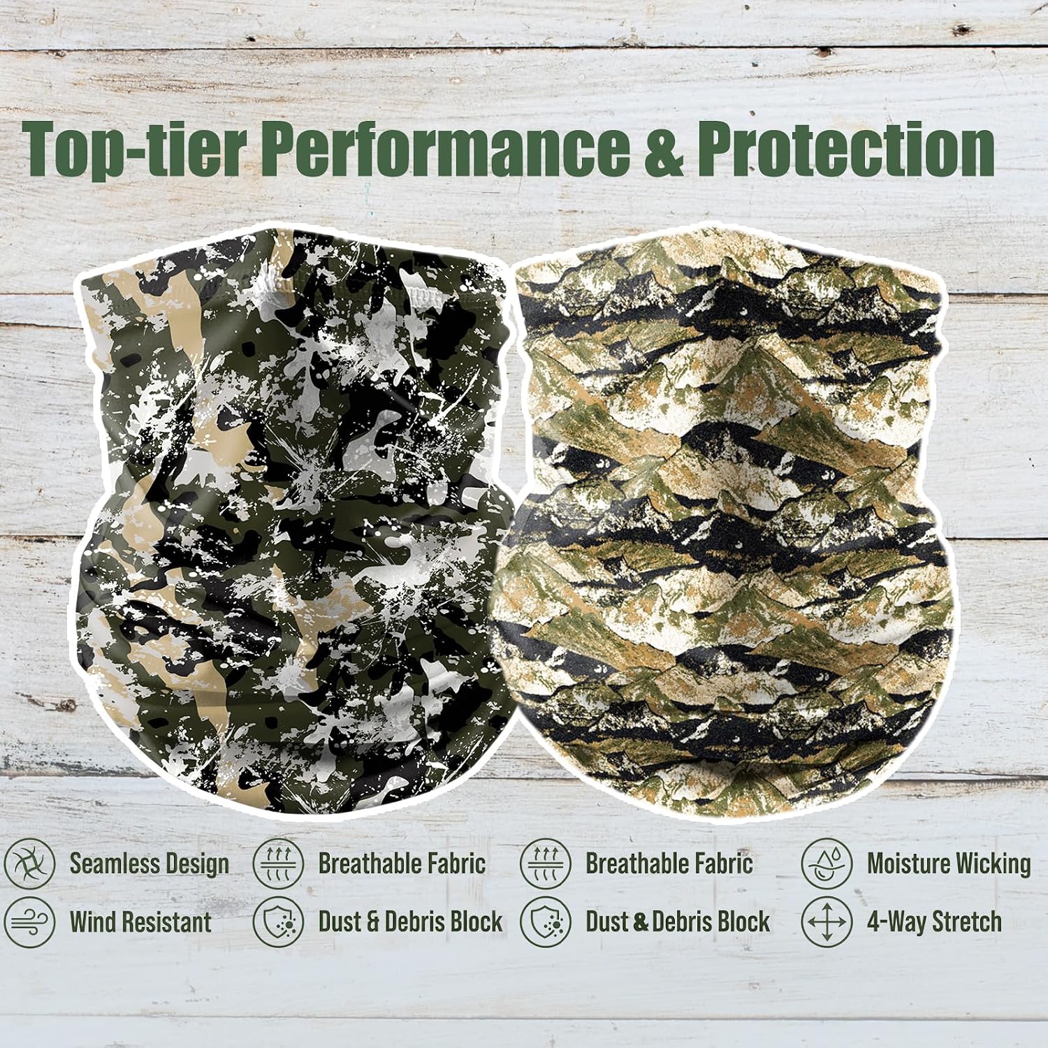 Adult Neck Gaiter Face Mask for Men Women Outdoor Breathable Hiking Sports Sunblock Ice Silk Bandana Bib