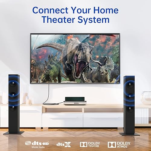 Vista 7 de Optical Audio Cable 6ft, Syncwire Digital Toslink Cable for Soundbar Male to Male Nylon Braided 24K Gold Plated SPDIF Optic Cord for TV, Home Theater