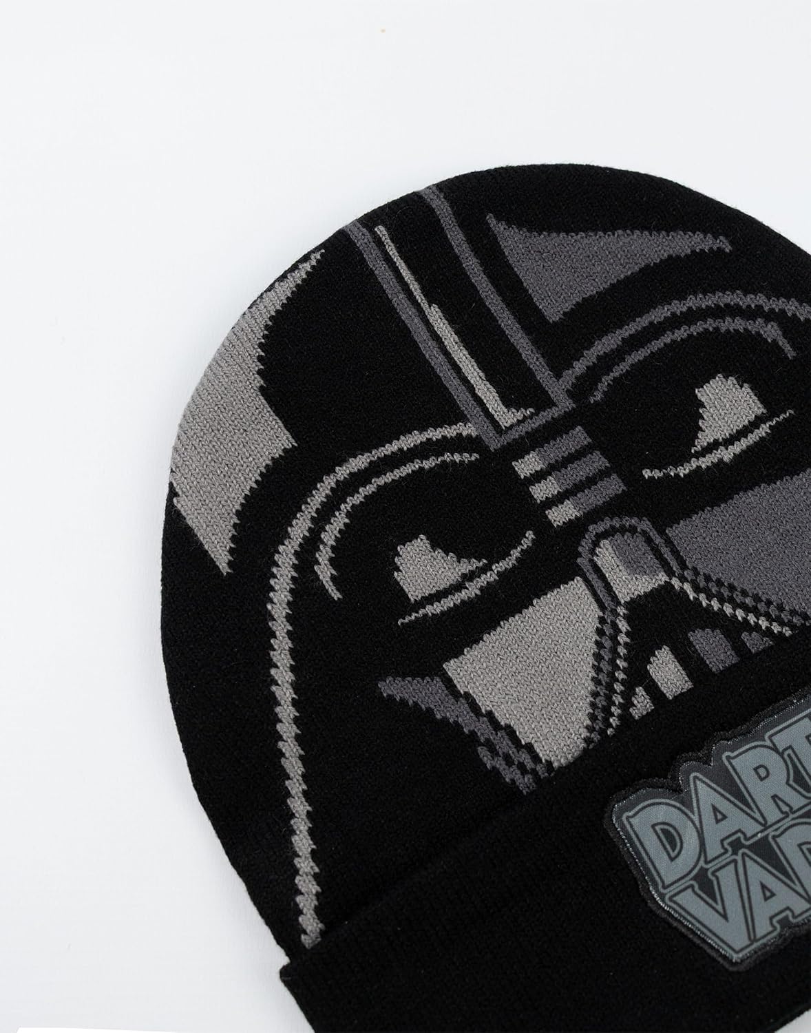 STAR WARS Darth Vader Boys Black Beanie and Gloves Set | Warm Winter Accessories for Kids