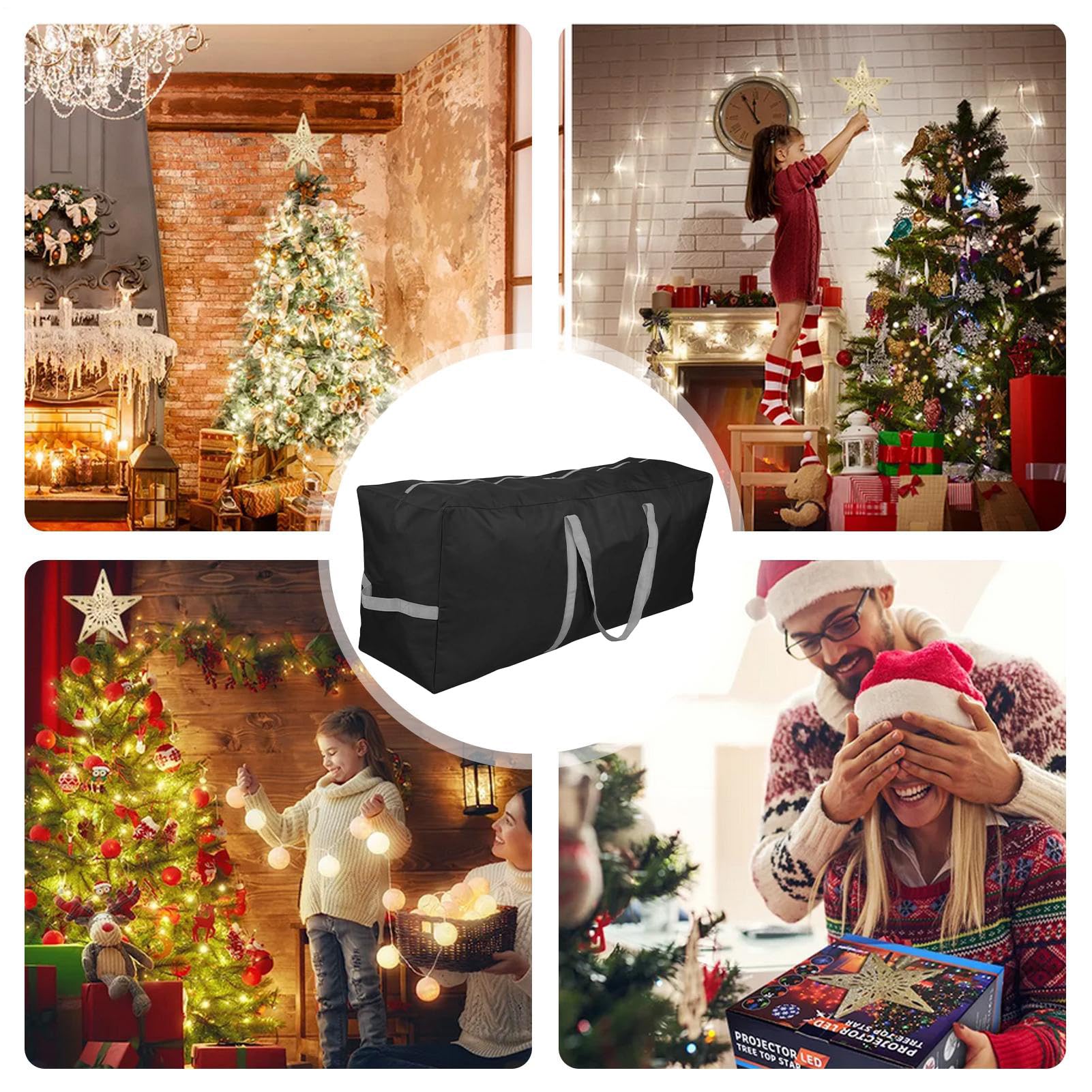 Sacca Per Albero Di Natale Organizzatore Borsa Deposito Natalizio | Contenitore Impermeabile Articoli Natalizi Per Dormitorio Soggiorno Campeggio Garage Mobili