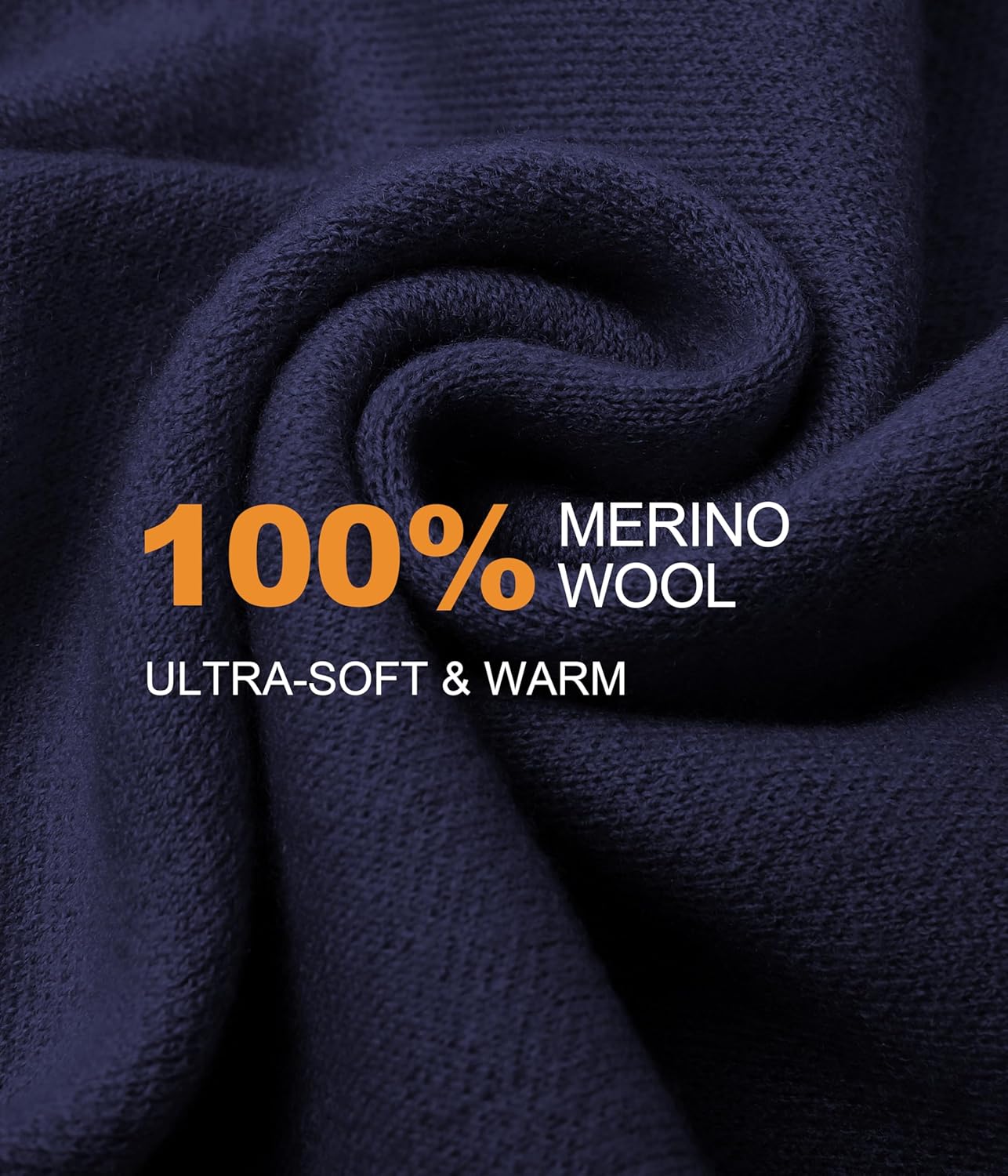 Scarf for Men,100% Merino Wool Mens Scarf Winter,Warm Soft Cashmere Australian Wool Scarves for Cold Weather Blue