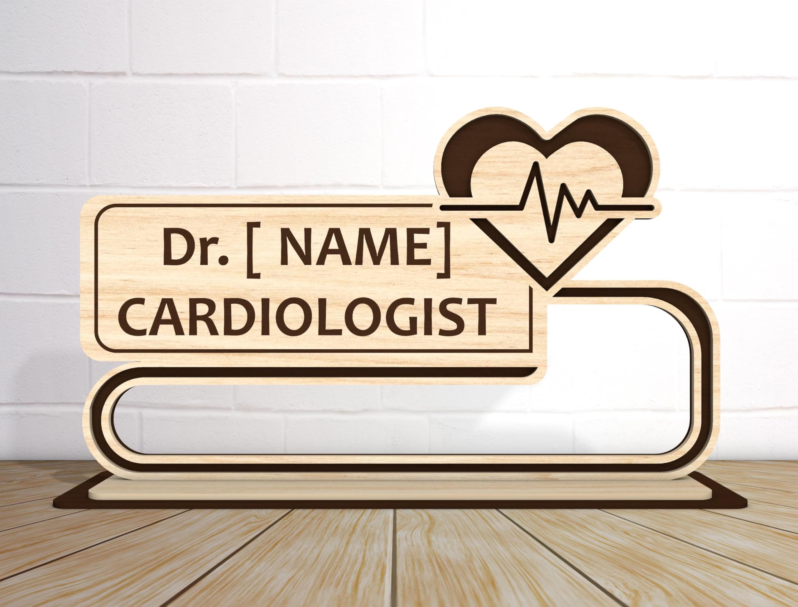 Desk Name Plate with Holder | Acrylic Name plate for office , Gift for Doctor, Teacher, Advocate, Medical, office or Promotion Gift for corporates | Personalised Name Plate Table Sign Stand | Gifts — Amazon image 9