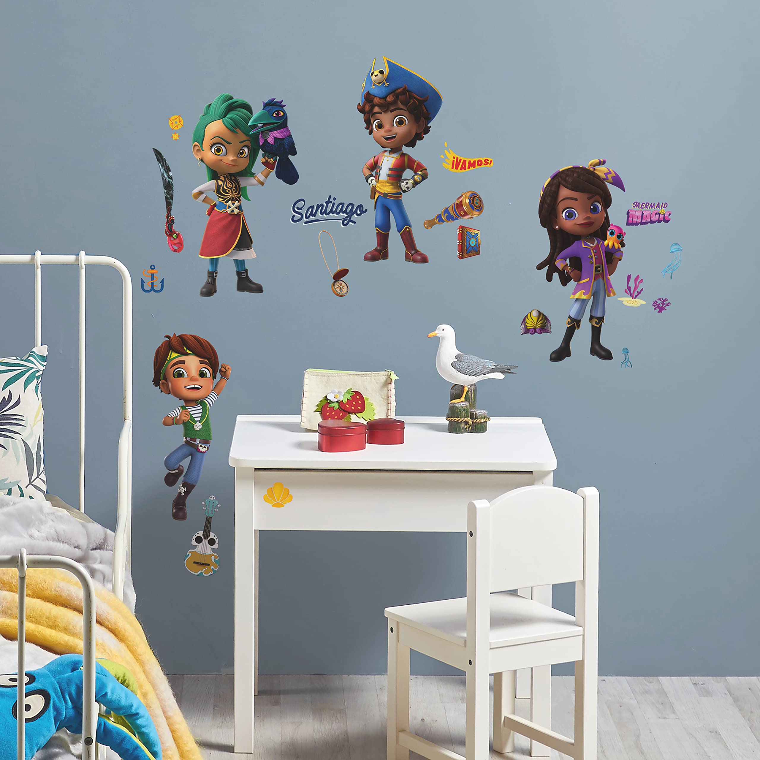 RoomMates RMK5207SCS Santiago of The Seas Peel and Stick Wall Decals