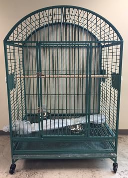 Mcage XX Extra Large Dome Top Bird Parrot Cage with 6mm Extra Strong Wire - 40" X 30" X 66"