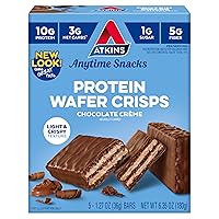 Vista 10 de Atkins Galletas de proteína crocantes, 305405, Peanut Butter, 1