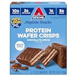 Chocolate Crème Protein Wafer Crisps, Protein Dessert, 4g Net Carb, 1g Sugar, High in Fiber, Keto Friendly, 5 Count