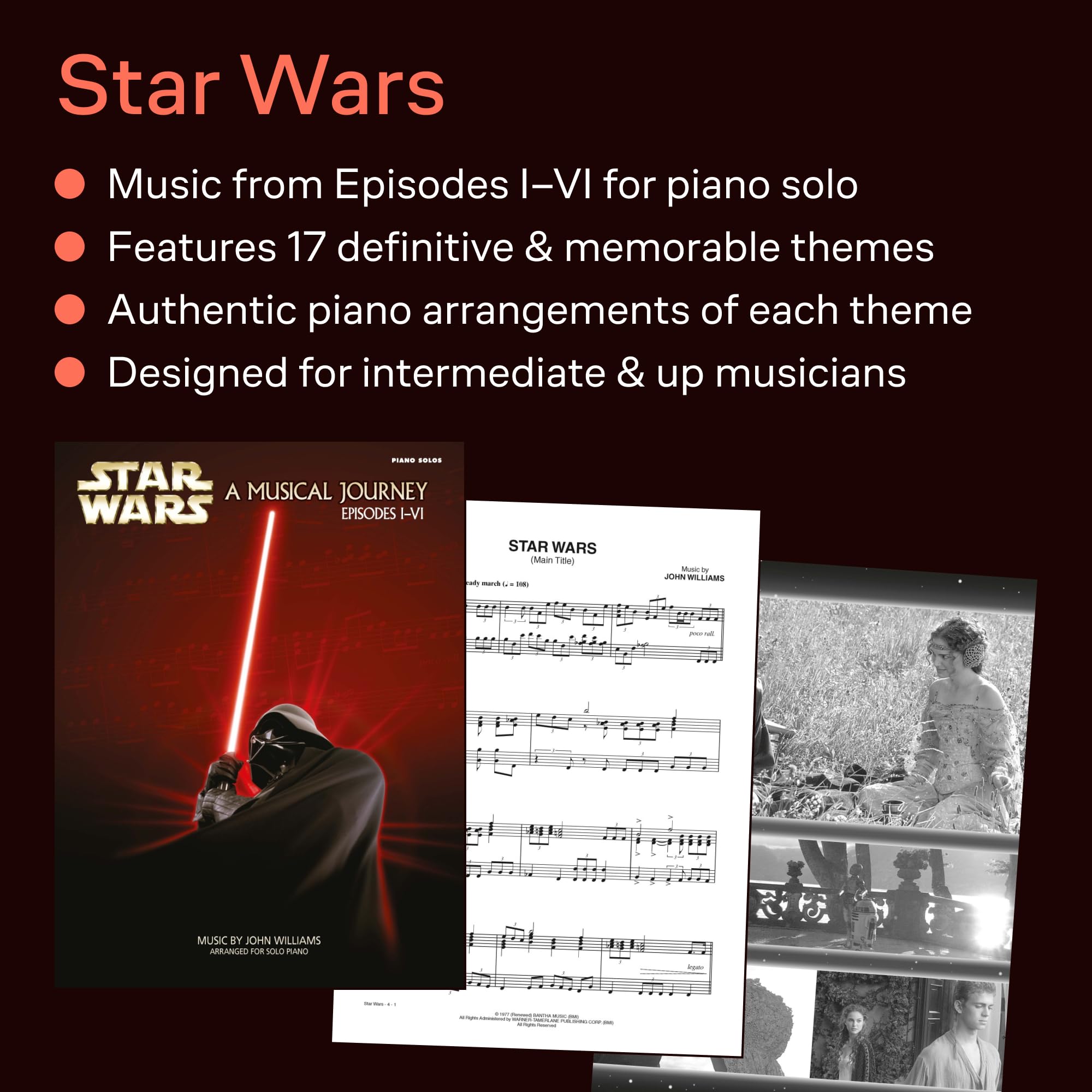 Star Wars: A Musical Journey Espisodes I-VI: Piano Solos