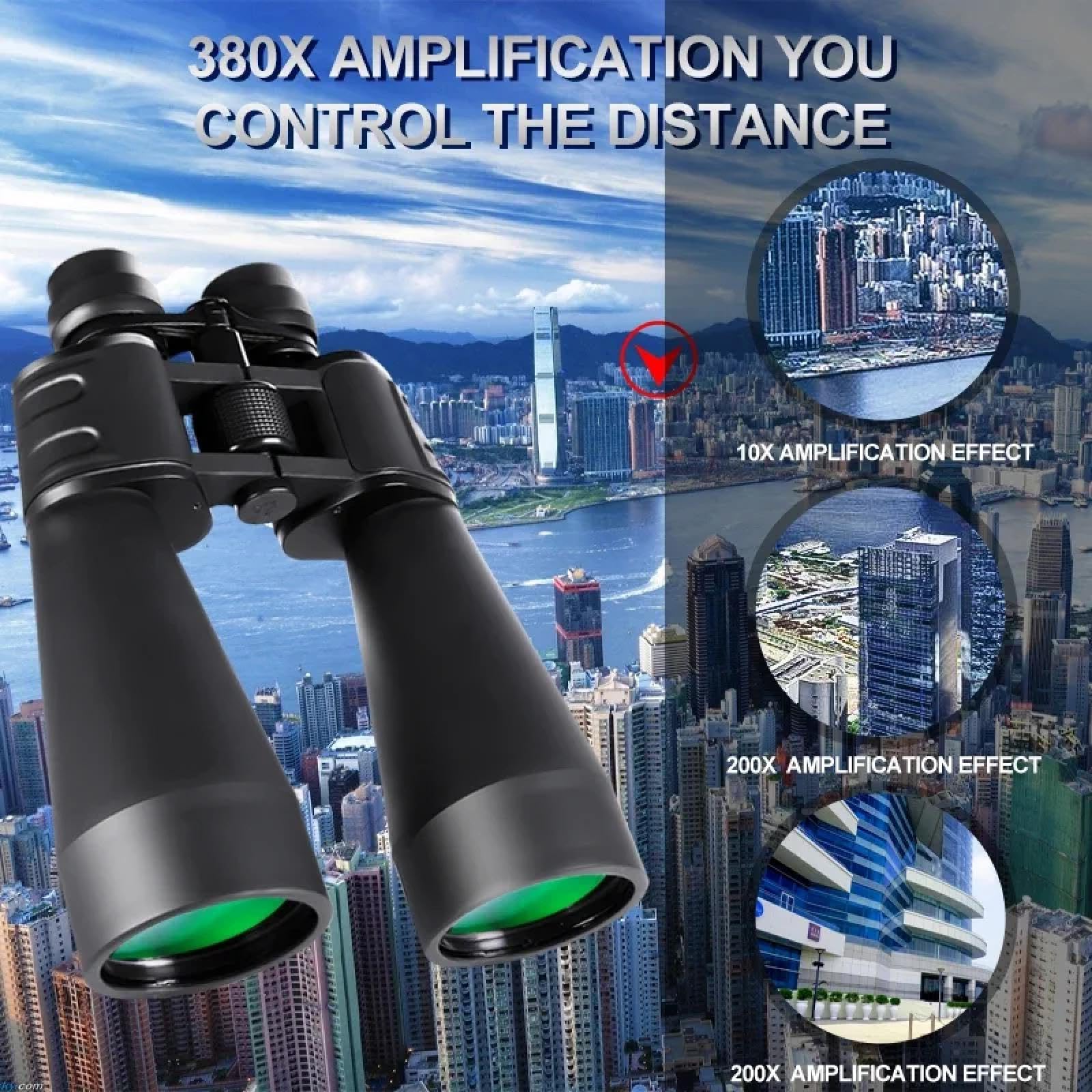 10-380x100 Jagd Tourismus Fernglas Teleskope Long Range Teleskop Zoom Hd Bak4 Professionelles Monokular mit hoher Vergrößerung