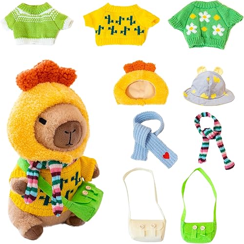 Miniatura 72 de Capybara - Peluche con sombrero de fresa, peluche de Capybara, lindo juguete de peluche para decoraciones de cumpleaños para niñas y niños