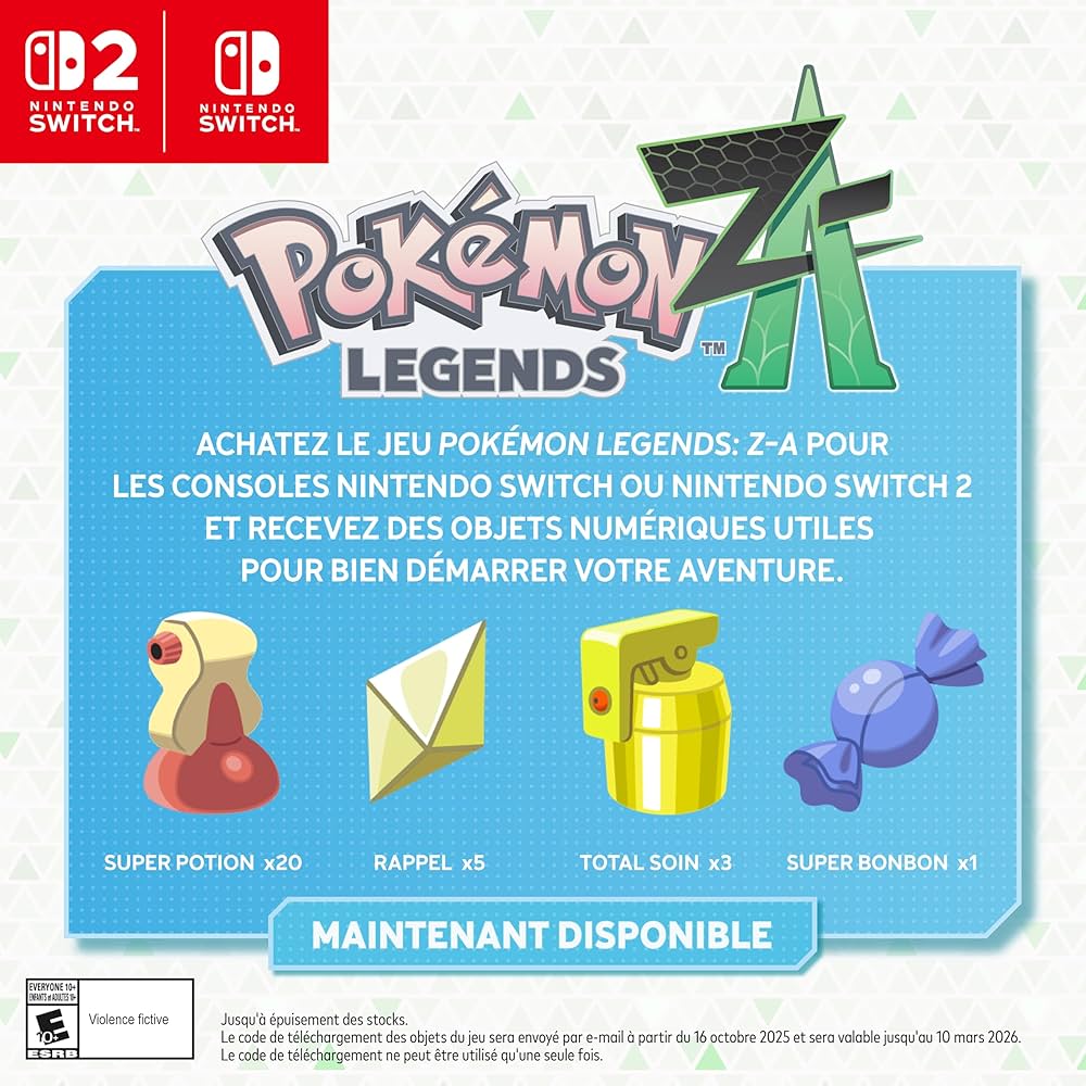 Nintendo Switch 2 Pokémon Legends Nintendo, Bundle Console + Jogo Digital, Jogo Digital Pokémon