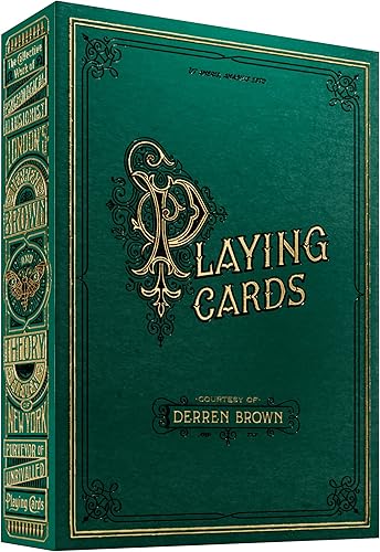 SYNCSPIKE Derren Brown Jugar cartas y estuche de plástico transparente, una herramienta elegante para magia, juegos de cartas, coleccionistas y más