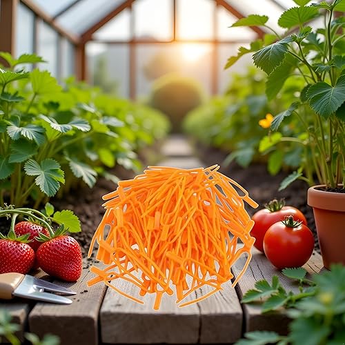 Miniatura 6 de 50 clips de fijación de plantas de jardinería, clips de plástico para trepar plantas, clips de fijación fijos, herramienta fijadora de tenedor de