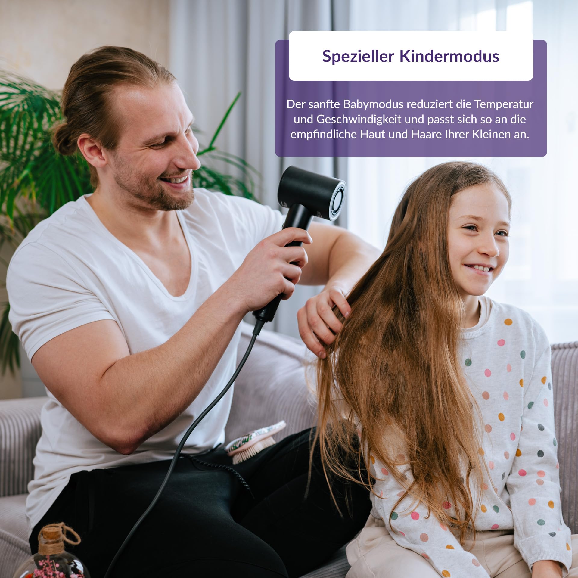 TrueLife HairDryer D9 suszarka do włosów z technologią TrueLife UltraIonic, kolorowy wyświetlacz LED, 5 trybów pracy, prędkość obrotowa silnika do 110 000 obr./min, dwie magnetyczne końcówki