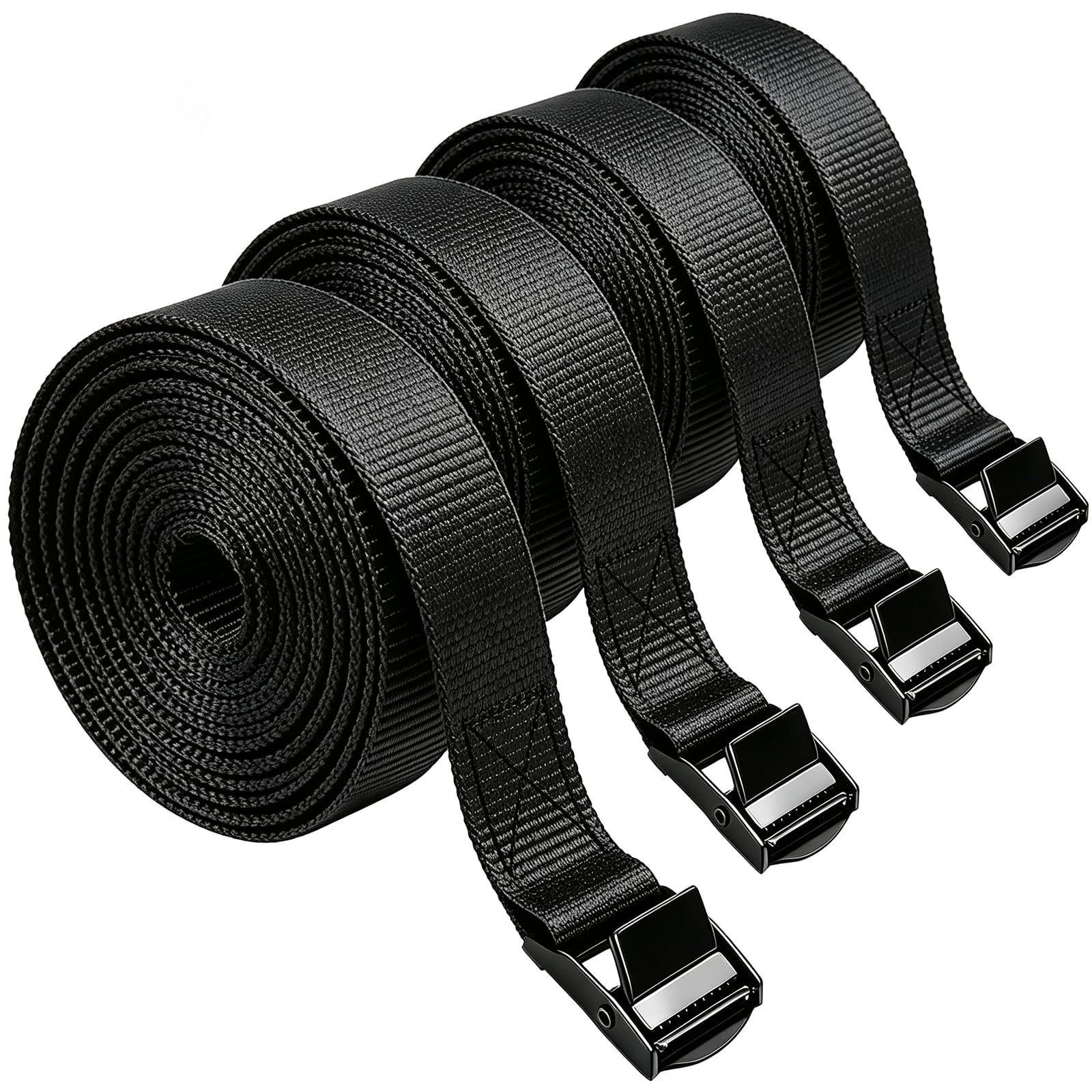 Photo 1 of Clay&Fire Lashing Straps with Buckles, 4 Pack, 1" x 5ft