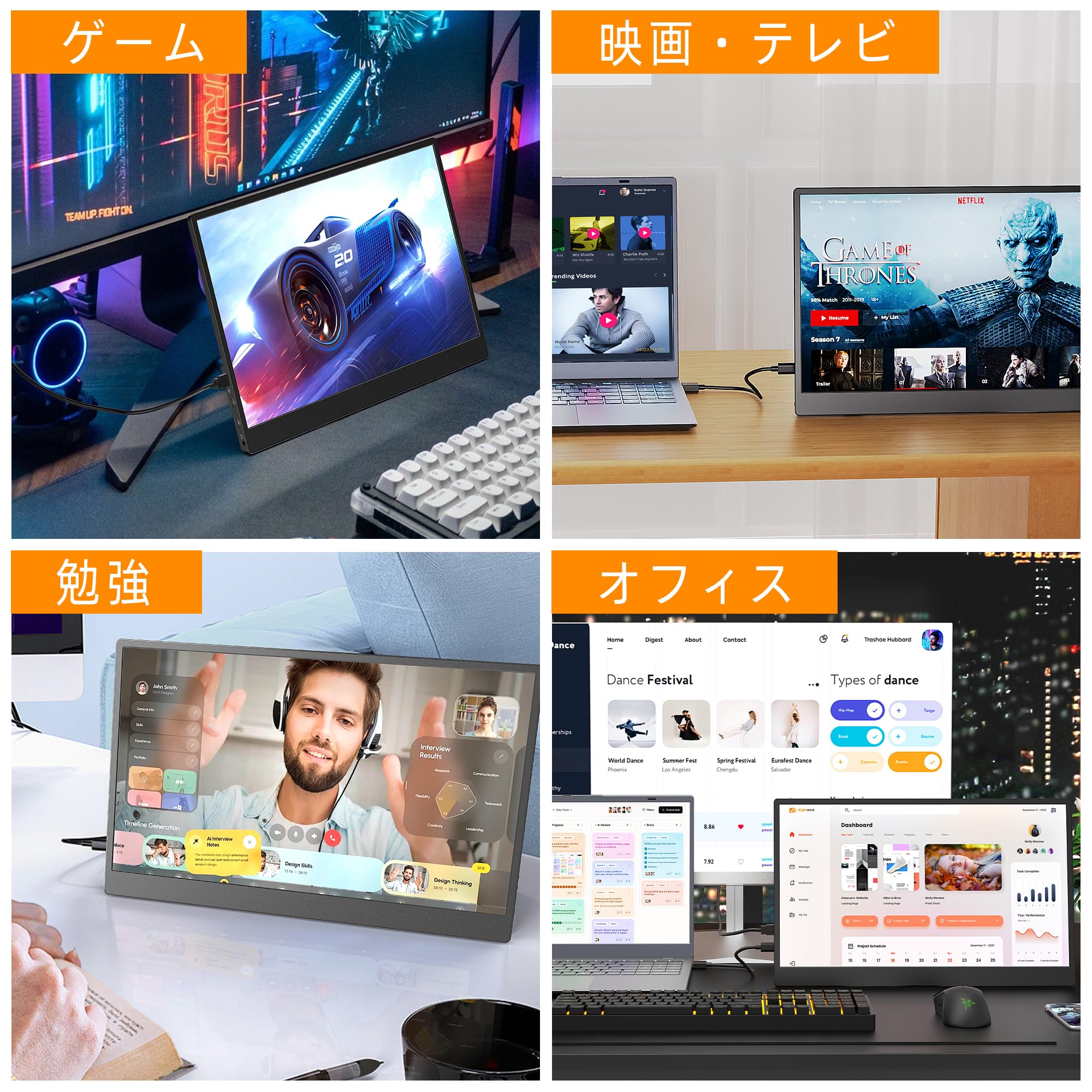 WEY 2024新型 モバイルモニター 15.6インチ 1920x1080 Amazon.co.jp: WEY モバイルモニター 15.6インチ モバイルディスプレイ