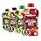Happy Baby Organics Stage 2 Baby Food Pouches, Gluten Free, Vegan & Healthy Snack, Clearly Crafted Fruit & Veggie Puree, Fruit & Veggie Variety Pack, 4 Ounces (Pack of 16), Amazon Exclusive