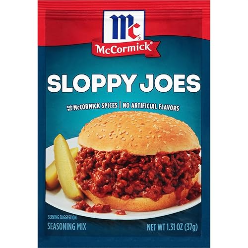 McCormick Sloppy Joes - Mezcla de condimentos de 1.31 onzas, paquete de 6