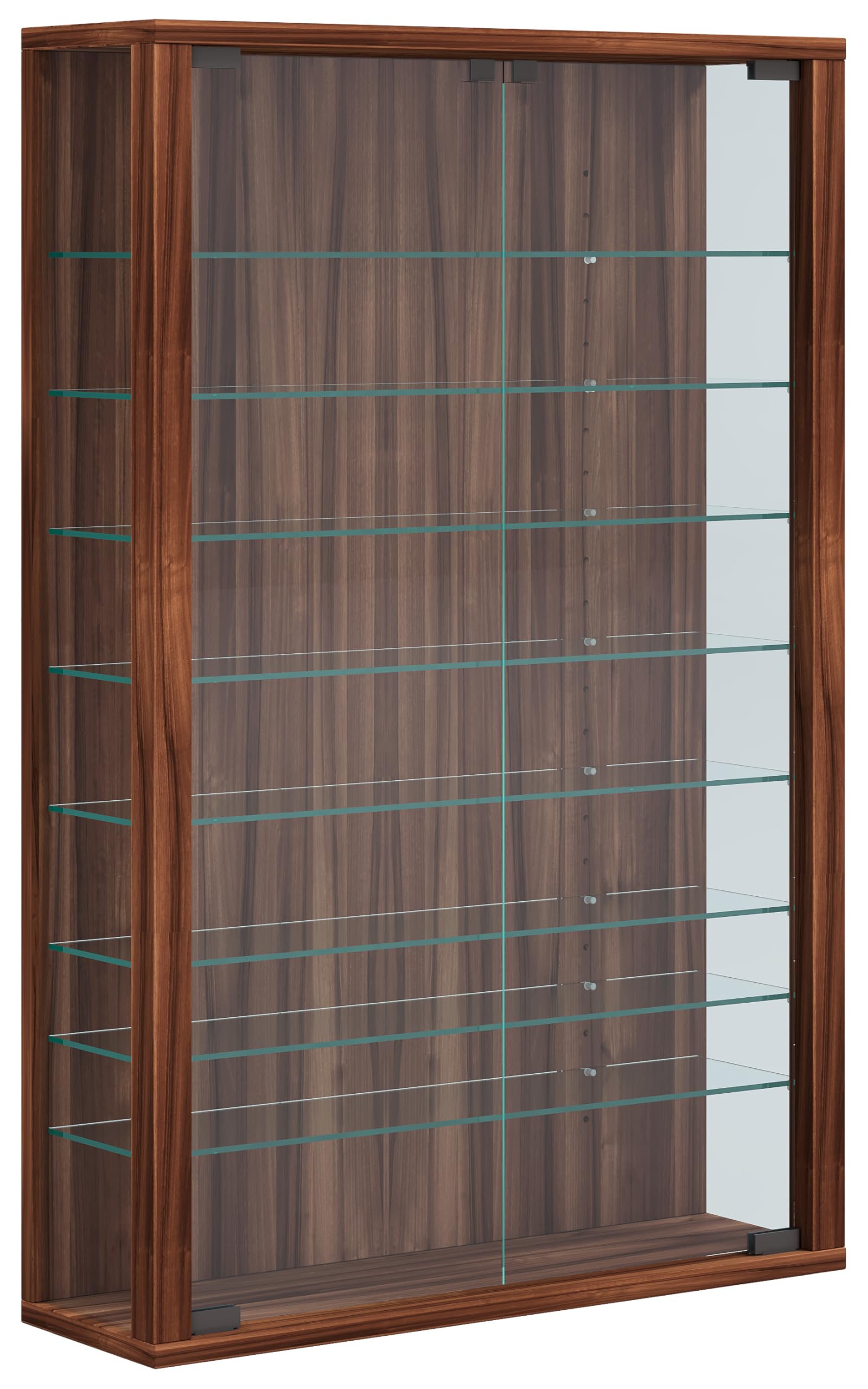 VCM Vitrosa Mini núcleo de Pared gabinete sin iluminación LED, Nogal
