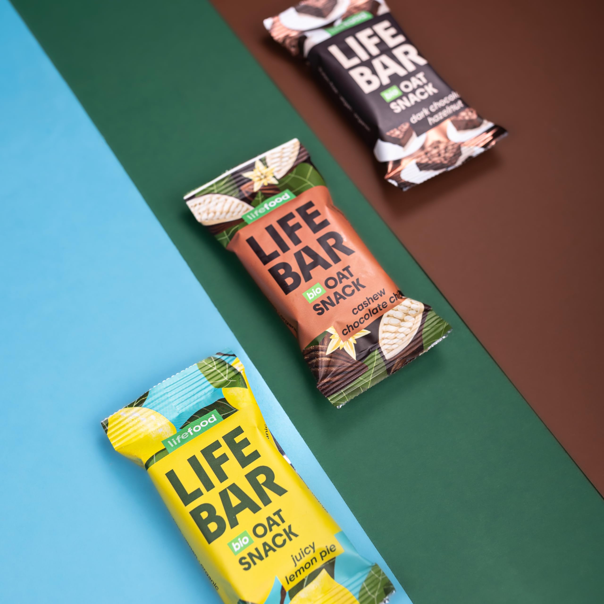 Lifebar Haferriegel, Hafer Riegel, Haferflocken Riegel, Hafer Snack Vegan Bio Glutenfrei by Lifefood (Zitrone)